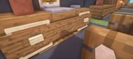 A complicated drawer that consists of signs, item frames, and slabs (Image via Fullyspaced on YouTube)